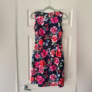 Vince Camuto Floral Mini Dress - Pink and Red